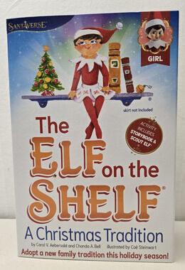 The Elf On The Shelf Blue Eyed Girl Doll & A Christmas Tradition Story Book